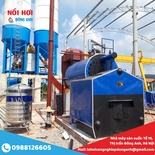 Lò hơi đốt than củi 1 tấn