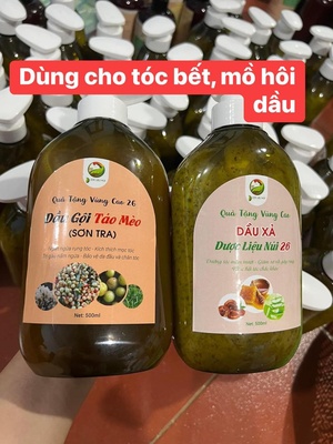 Dầu gội và dầu xả Táo mèo