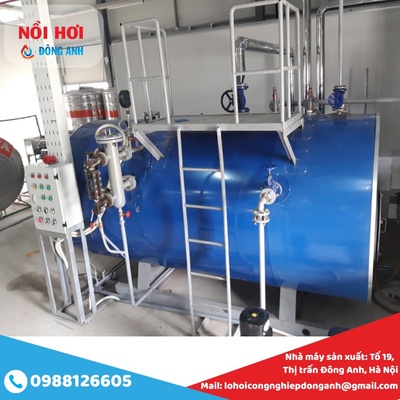Nồi hơi đốt dầu 1 tấn, lò hơi đốt dầu - 0988 126 605