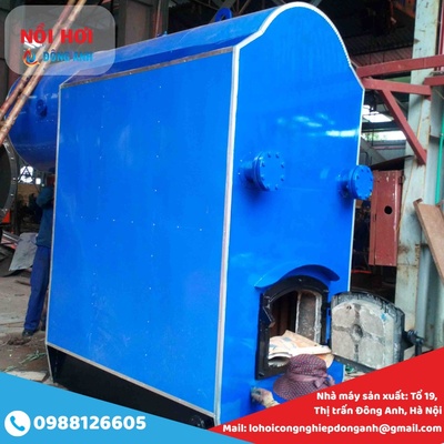 Lò hơi đốt than củi công suất 500kg/h-0988126605