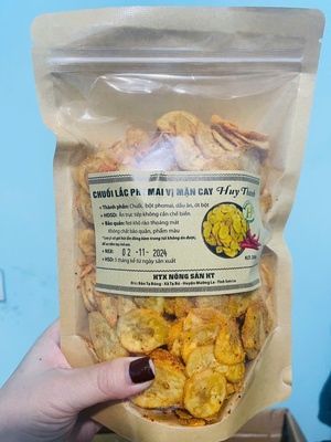 Chuối lắc phô mai vị mặn cay