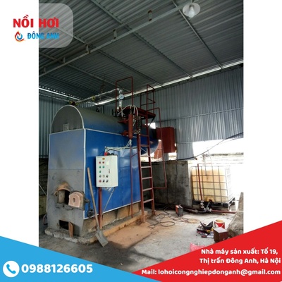 Lò hơi đốt than củi 750kg/h -0988126605