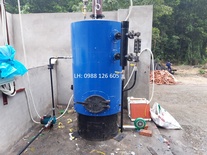 Nồi hơi đốt than củi công suất 100kg/h nồi hơi Đông Anh chế tạo
