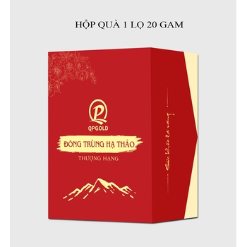 Hộp Quà Cao Cấp Đông Trùng Hạ Thảo QP Gold - 20 gram sấy thăng hoa