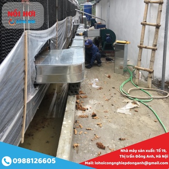 Úm gà con, sưởi gà con bằng nồi hơi công nghiệp - 0988 126 605