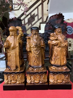 Bộ Tam Đa – Gỗ Hương Đá siêu vân