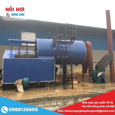 Nồi hơi đốt than củi 2 tấn -0988126605