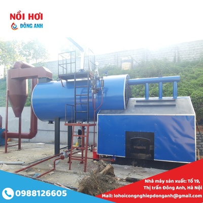 Nồi hơi đốt  than củi 2.5 tấn -0988126605
