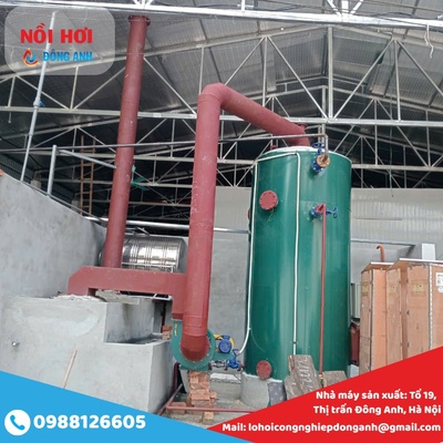 Nồi hơi đốt than củi 750kg/h - 0988126605
